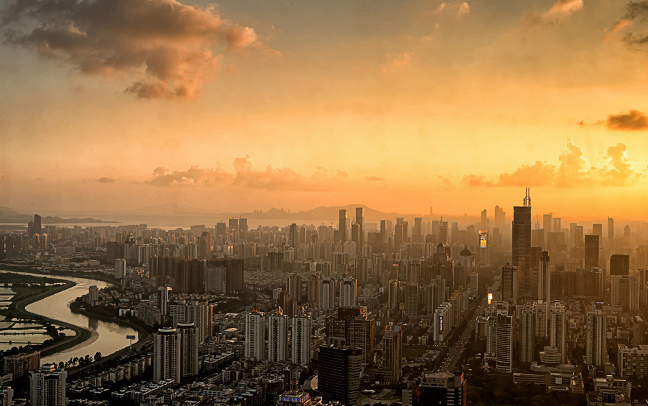 La skyline de Shenzhen 