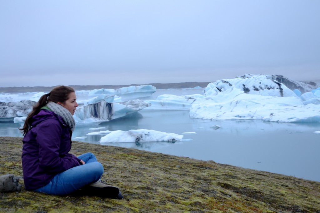 Cécile Ailleurs à Jokulsarlon