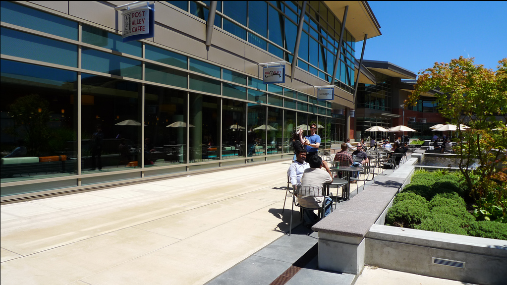 La caféteria de Microsoft à Seattle