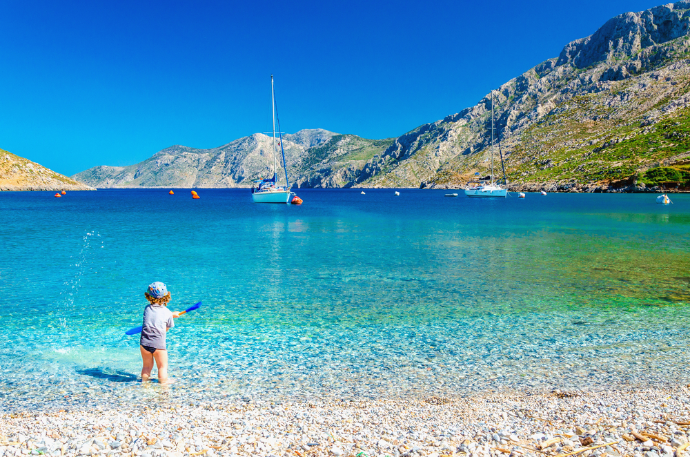 corfou plage enfant grèce - blog GO Voyages