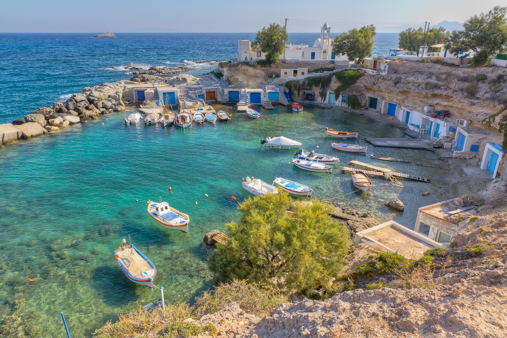 milos baie bateaux - blog GO Voyages