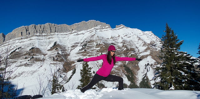 yoga ski morzine 