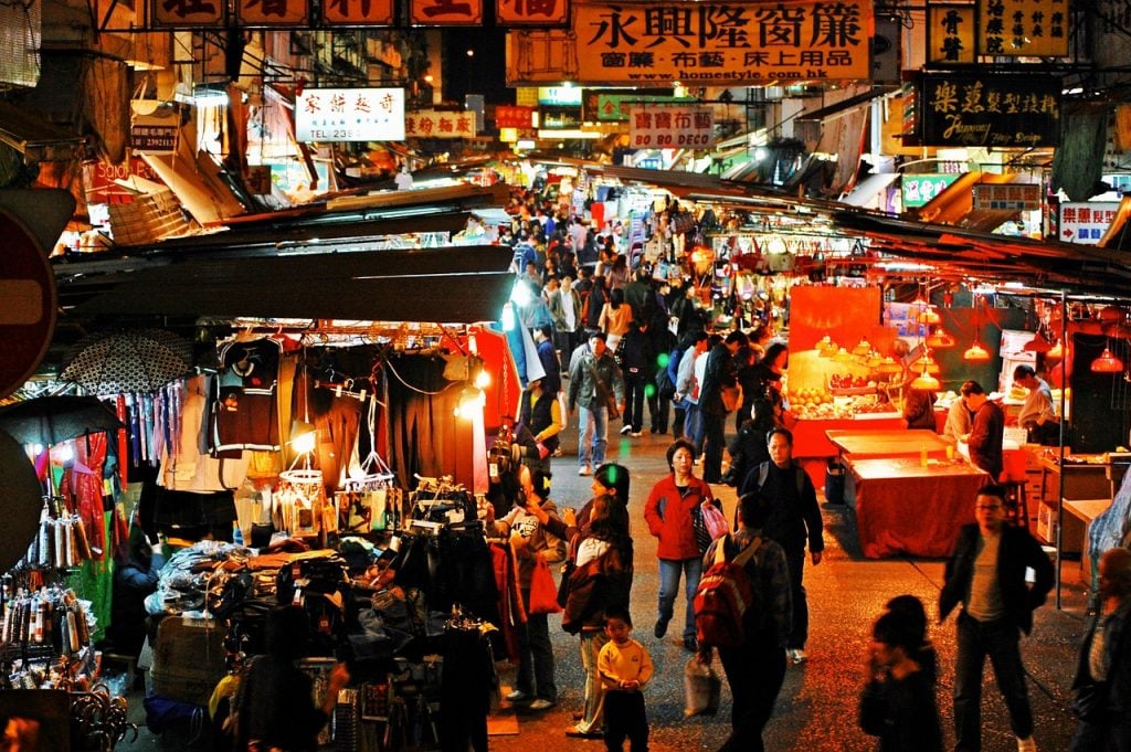 Temple market Hong Kong - blog GO Voyages