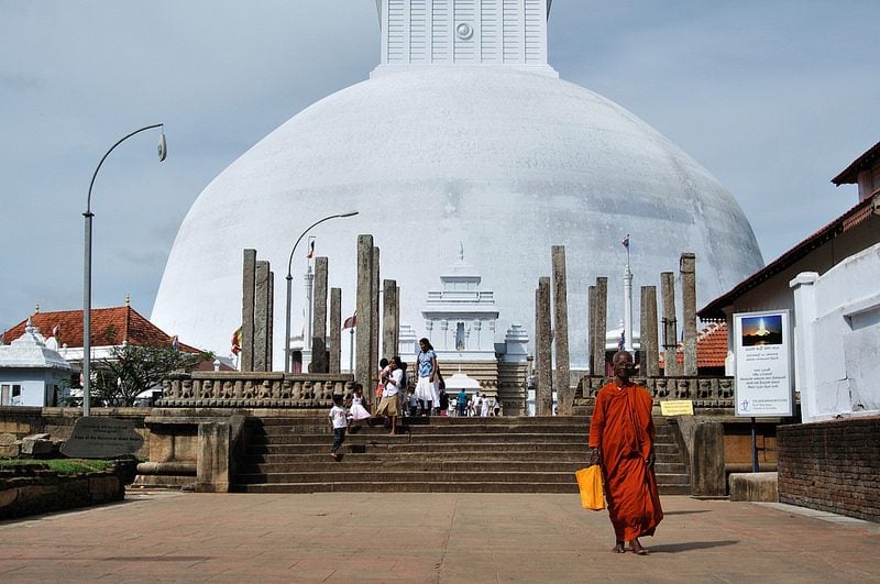 temple moine sri lanka - blog go voyages