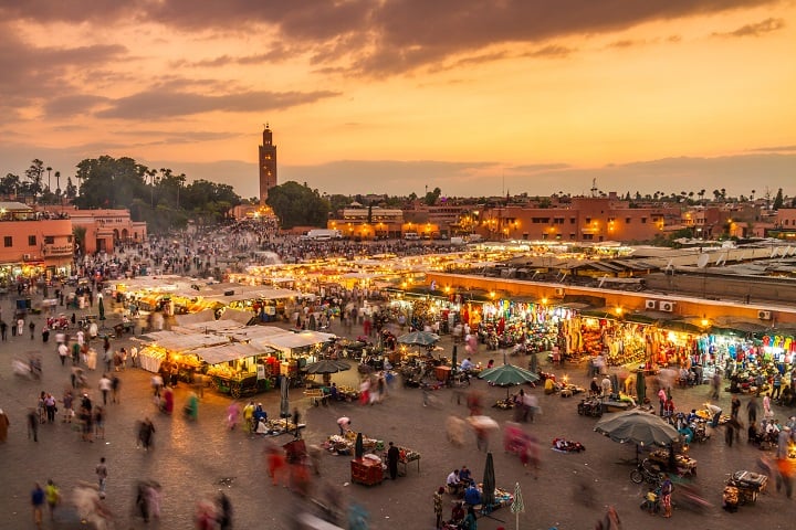 Plaçe-Jemaa-El-Fna-em-Marrakech GO Voyages