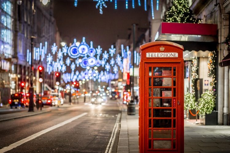 Noël à Londres, Royaume-Uni