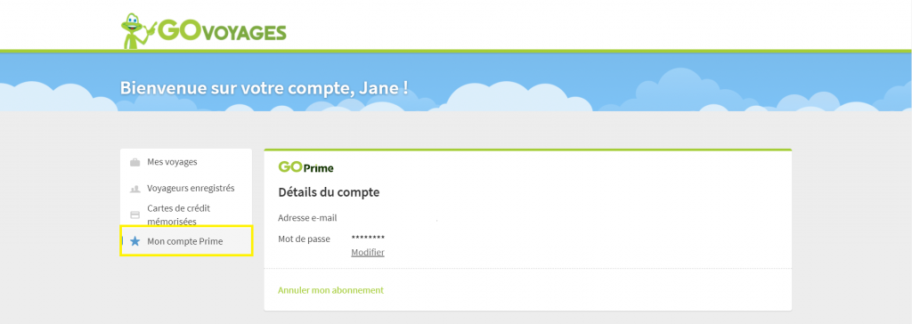 annuler abonnement GO VOyages